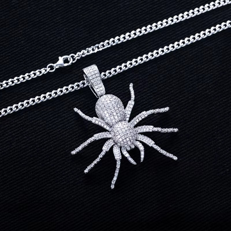 MossanRappr Spider-Anhänger, 925 Silber, Moissanit, Herren - Bild 2