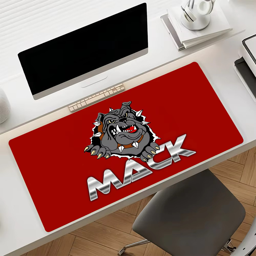 Fashion Car M-Mack T-Trucks Mauspad in Rot, große rutschfeste und wasserdichte Gaming-Matte mit genähten Kanten für Büro und Alltag - Bild 4