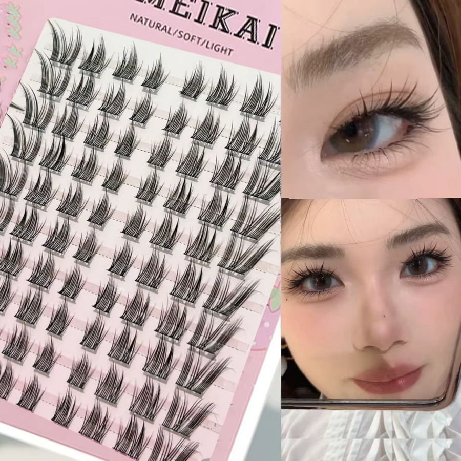 Cat Queen DIY Wimpernbüschel-Set, 10 Reihen, mit Klebeset und Wimpernzange - Bild 4