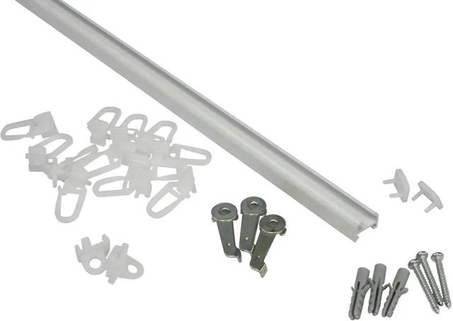 Gardinia Aluminiumschiene für die Deckenmontage, gerade, Weiß, Länge: 150 cm - Bild 1