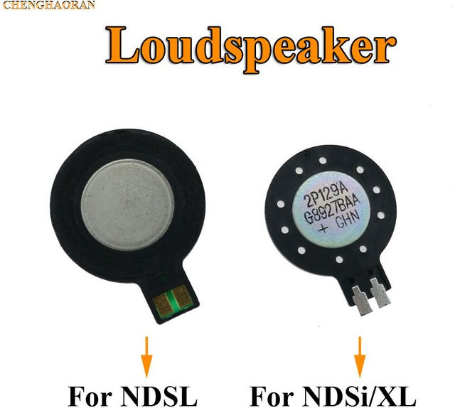 ChengHaoRan Ersatzlautsprecher Set in Schwarz für NDS Lite, NDSi XL, NDSL und NDSi XL, 2 Stück - Bild 1