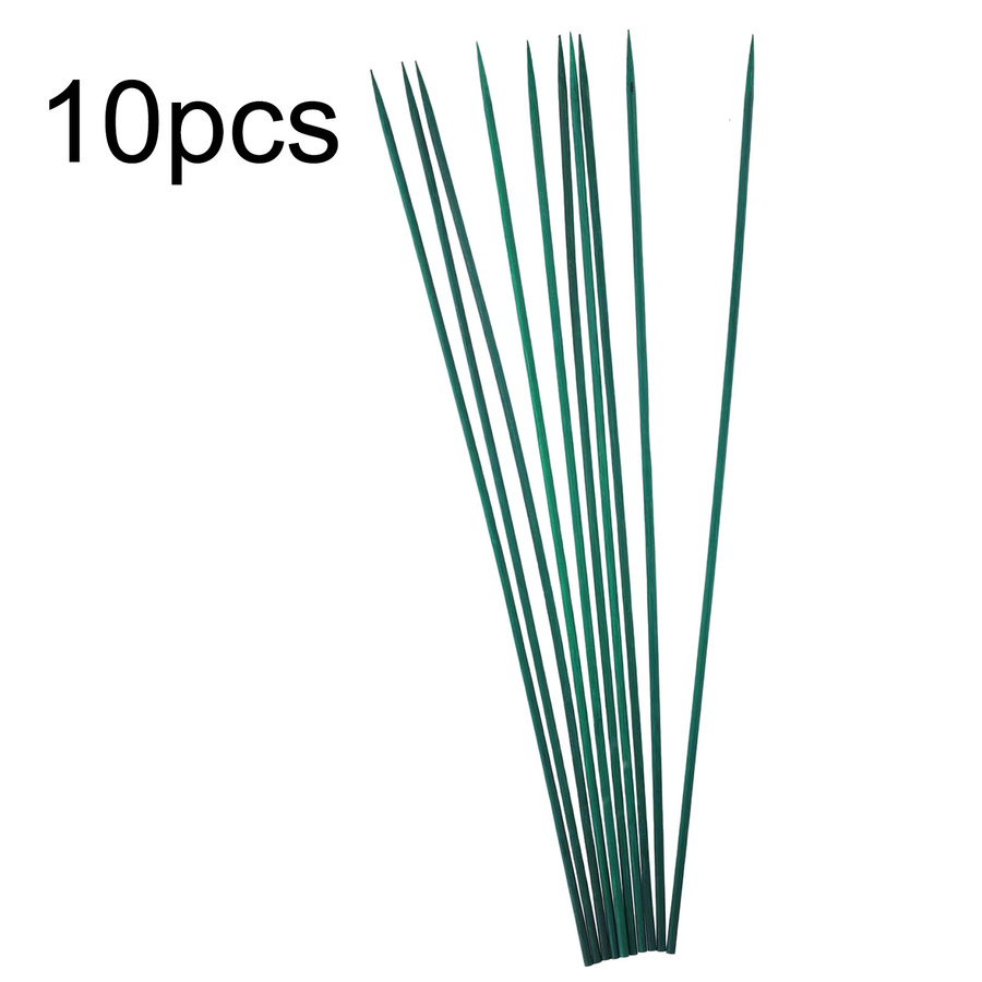 10er Set Pflanzstützen in Grün, 40 cm Höhe, Stäbe zur Pflanzenpflege und Unterstützung im Garten - Bild 3