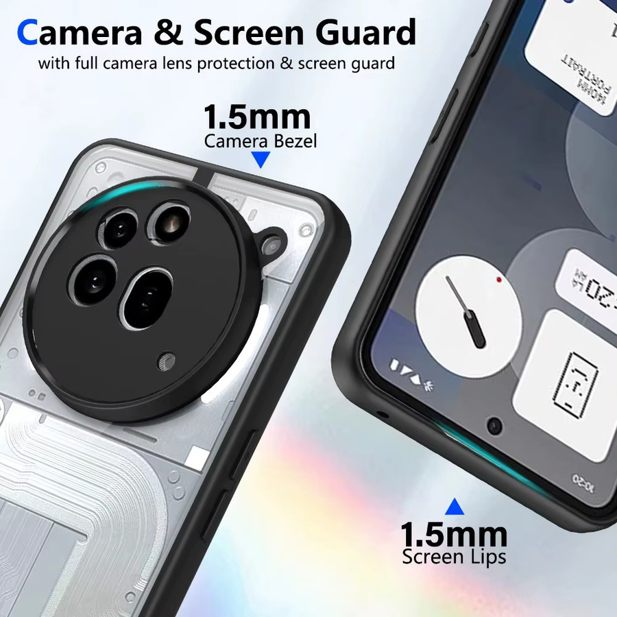 Transparente Schutzhülle aus PC und TPU für Nothing Phone 3 und Nothing Phone 2a Pro Plus 5G mit Anti-Drop-Funktion - Bild 3
