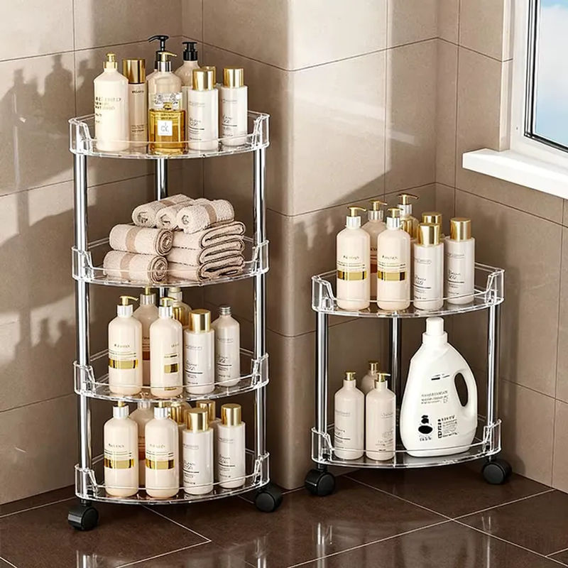Freistehendes Eckregal für das Badezimmer von Untior in Transparent - Bild 4