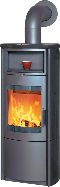 Hark Nika Eco plus Kaminofen mit Kacheln in Meteorschwarz, 5 kW mit Automatik - Bild 1