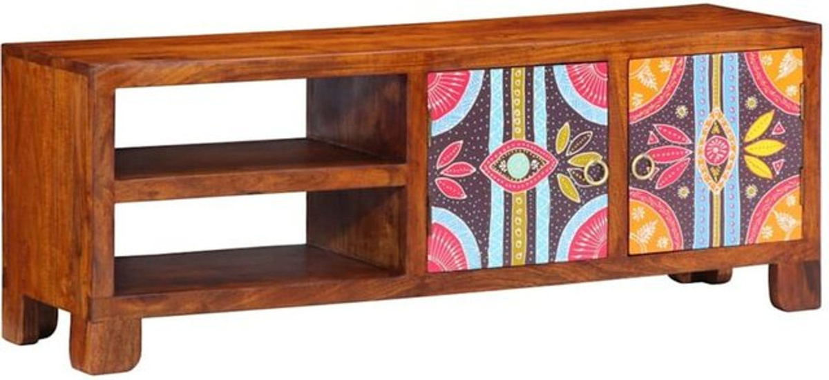Vidaxl TV-Schrank Bohemian aus Massivholz Akazie, Mehrfarbig, B/T/H: 110 x 30 x 40 cm - Bild 1