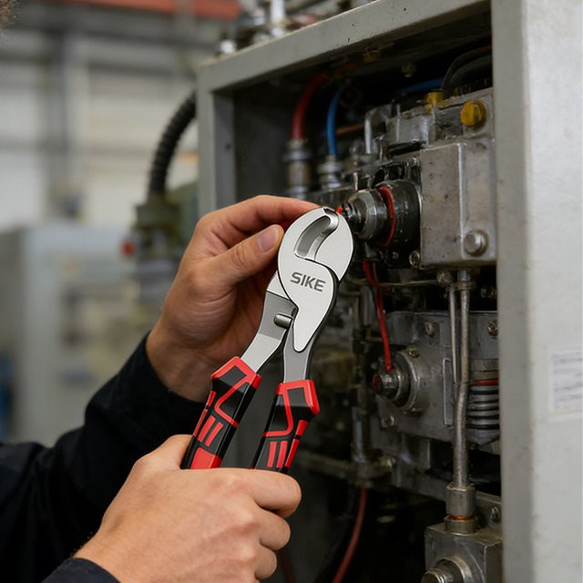 SIKE Mehrzweck-Handwerkzeug-Set mit Kabelschneider, Elektrikerzange, Abisolierzange und Crimpzange - Bild 1