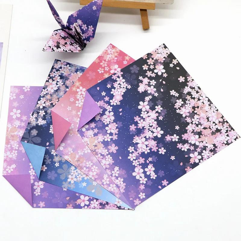 60 Stück Japanisches Origami Bastelpapier mit Blumenmuster in Multicolour für Kinder DIY Scrapbooking und Handarbeit von Yiran Furniture - Bild 3
