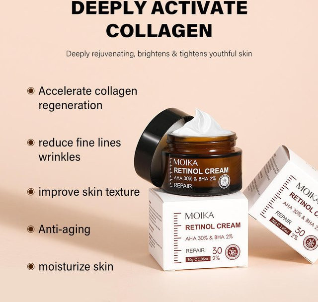 MOIKA Retinol Reparaturcreme, 30g, Gesicht, Unisex - Bild 1