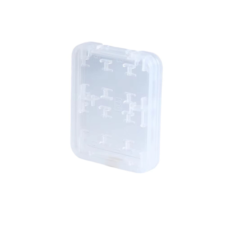 Coogens 8in1 Aufbewahrungsbox aus Kunststoff für SD, MS, TF Speicherkarten und USB-Sticks, transparent - Bild 3