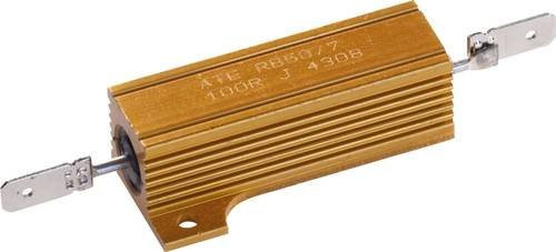 Ei Electronics Hochlast-Widerstand RB50/7-8R2-J mit goldfarbenem rechteckigem Steckanschluss, 8.2 Ohm, 50W, 5% Toleranz - Bild 1
