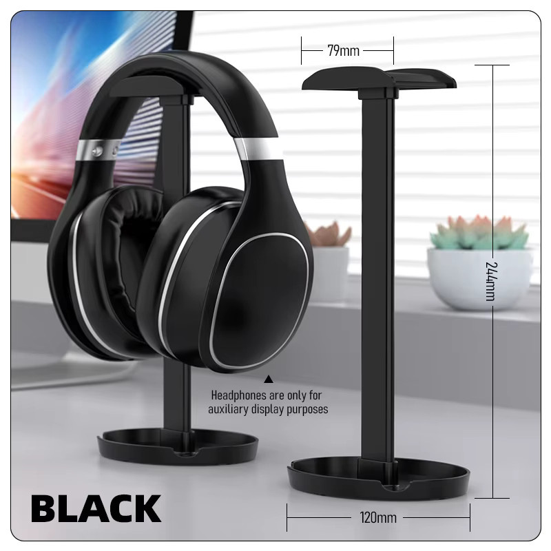 Z2 Universal Kopfhörer Ständer Tragbarer Gaming Headset Halter und Desktop-Organizer in Schwarz - Bild 4