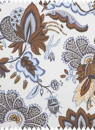 Quenin Tissu Eglantine Textil Dekoration Floral in Beige und Weiß - Bild 1