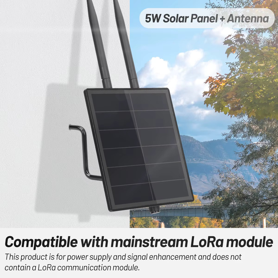 KEEPTEEN Solar-Power-Dev-Board mit 5W Solarpanel und 868MHz 915MHz Antenne für RAK4631 SX1262, kompatibel mit LoRaWAN und Mesh/Meshcore, Schwarz - Bild 4