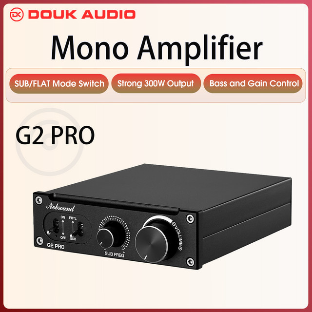 Douk Audio G2 PRO Hi-Fi Mono Subwoofer Verstärker mit 300W Leistung in Schwarz - Bild 1