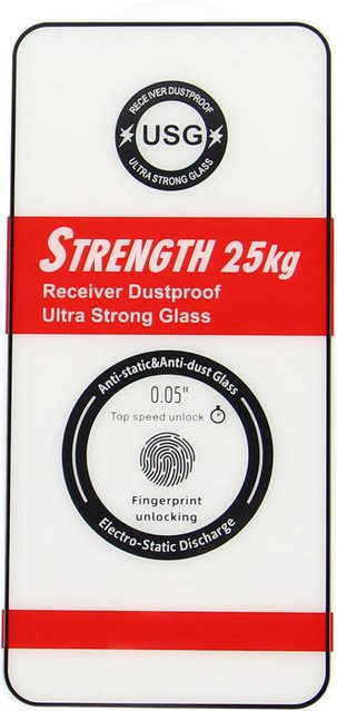 GSMnet OEM Ultra Strong Displayschutzfolie aus gehärtetem Glas für Samsung Galaxy S25 S931, Schwarz, 2.5D mit Vollkleber - Bild 1