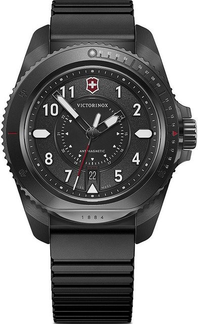 Victorinox Herrenuhr, Quarz, Edelstahl, 43 mm, Schwarz, 20 ATM - Bild 1