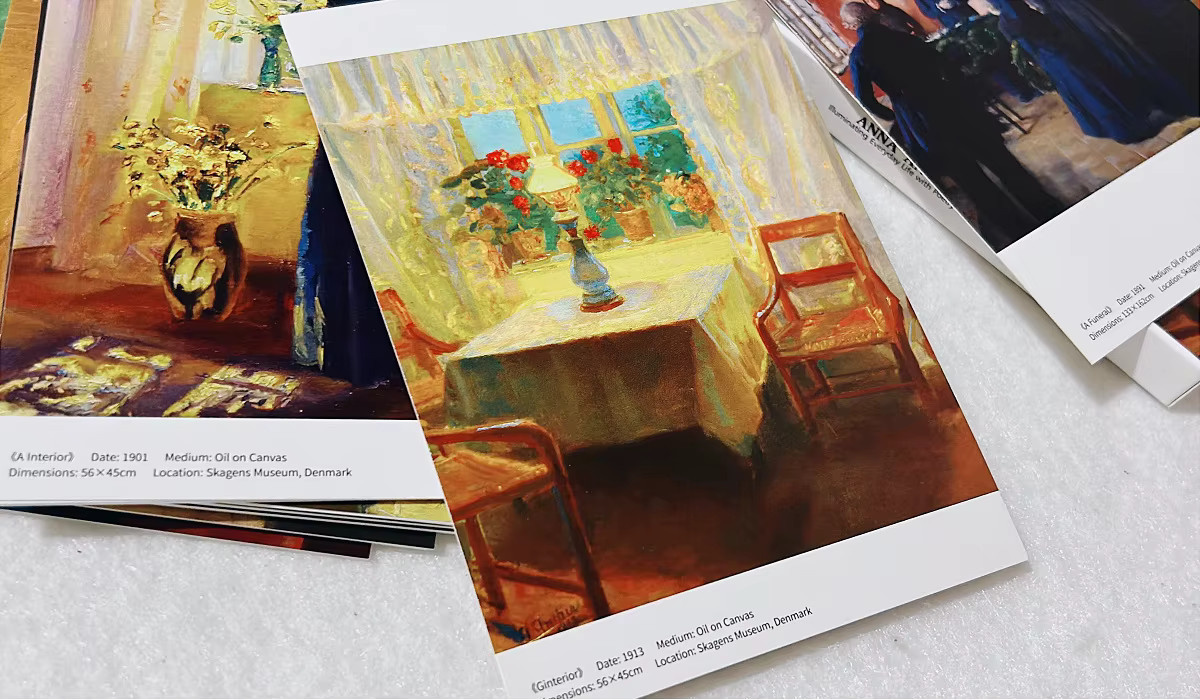 30 Stück Anna Ancher Art Museum Series Postkarten mit Motiven berühmter Künstler in Multicolour - Bild 2