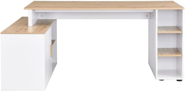 Vente-unique Eckschreibtisch Romiara Modern in Weiß, B: 174 cm, T: 120 cm, H: 76 cm - Bild 1