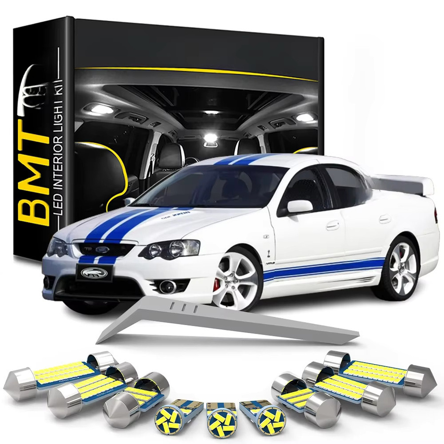 Bmtxms 9er LED Innenbeleuchtungs-Kit für Ford Falcon AU BA BF XR6 XR8 in Weiß mit CANBUS-System - Bild 4