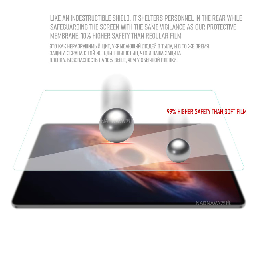 Honor MagicPad 4 Displayschutzfolie aus gehärtetem Glas, 2er-Pack, transparent, 9H Härtegrad - Bild 3