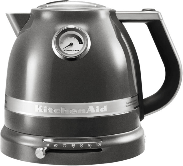 KitchenAid Artisan Wasserkocher Medaillon Silber aus Edelstahl mit Kalkfilter, 1,5 l - Bild 1