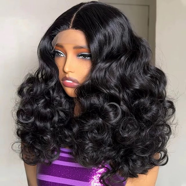 HJ WEAVE BEAUTY Echthaar-Perücke, kurzer Bob, Damen - Bild 1