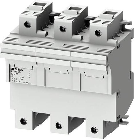 Siemens Zylindersicherungshalter 3NW7232, 100 A, 690 V/AC, grau - Bild 1