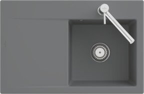 Villeroy & Boch Spüle Subway Style 45 Flat in Pure Black aus Keramik, Unterbauweise - Bild 1