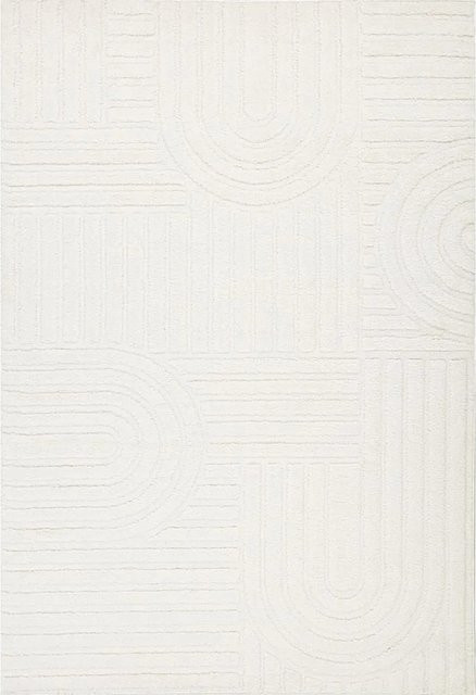 Art Universe Teppich Bahia Pearl in Beige und Weiß, geometrisches Design, B x T: 120 x 170 cm - Bild 1