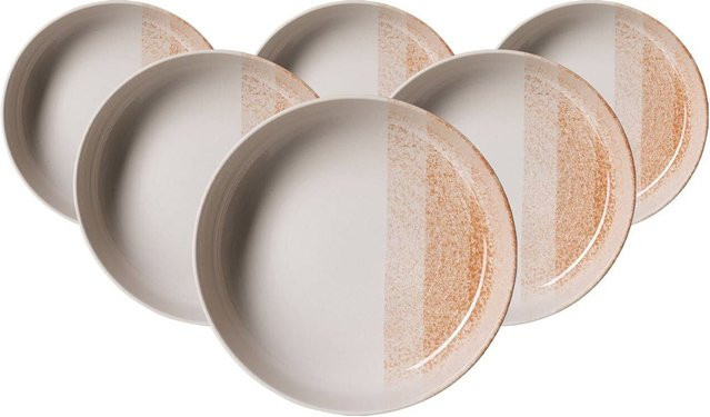 Ritzenhoff & Breker Trio Suppenschalen Set, 6er Set, Braun, gestreift, Durchmesser: 18,5 cm - Bild 1