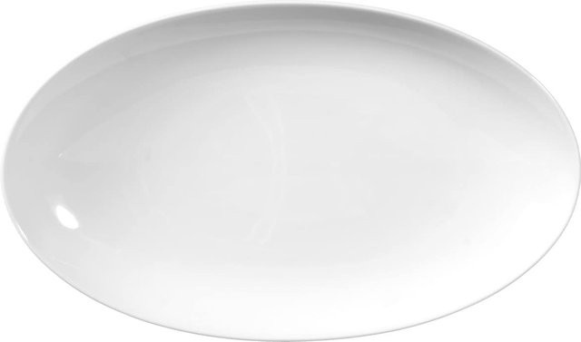 Seltmann Weiden Servierplatte Rondo/Liane aus Porzellan, Weiß, Breite: 24 cm, Tiefe: 14,5 cm - Bild 1