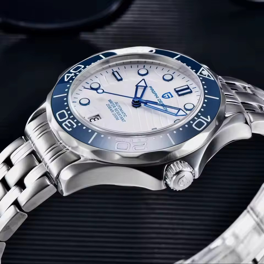 PAGANI DESIGN Armbanduhr Edelstahl, Keramiklünette, Saphirglas, Herren - Bild 2