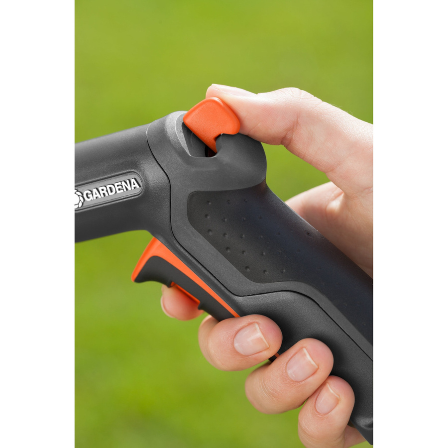 Gardena Premium Reinigungsspritze aus Metall und Weichkunststoff in Anthrazit/Orange mit Punktstrahl und Sprühnebel, 3/4 Zoll - Bild 2