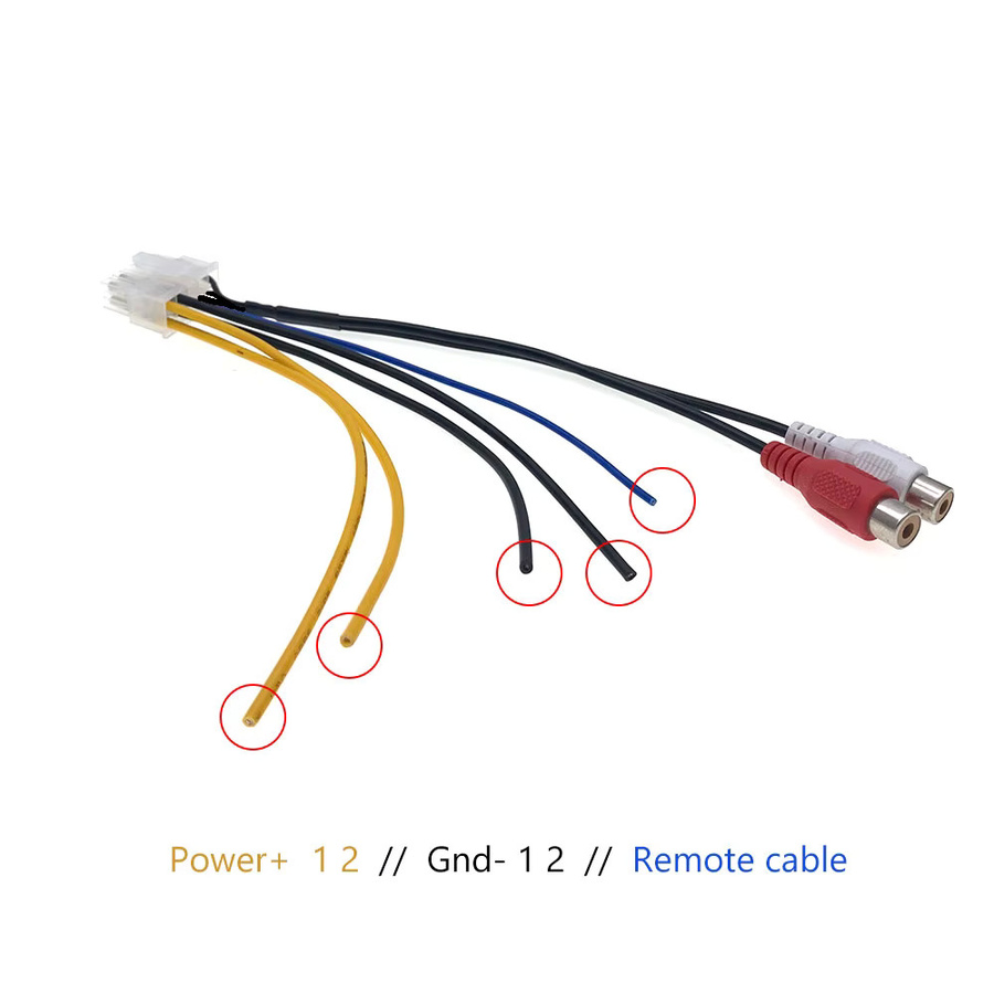 Pioneer 10 Pin Auto Stereo Verstärker Power Harness mit RCA Stecker für Subwoofer in Multicolour - Bild 2