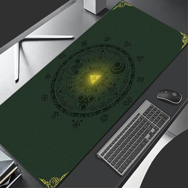 L-legend of Z-zelda XXL Mauspade für E-Sportler in Grün, B/T/H: 100 x 50 x 0,2 cm - Bild 1