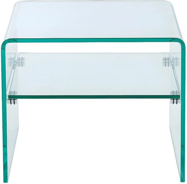 Vente-unique Nachttisch Stileos aus Glas in Transparent, Breite: 48 cm - Bild 1