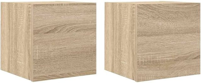 vidaXL TV-Wandschränke Set aus 2 Stück in Sonoma Eiche, B/T/H: 30,5 x 30 x 30 cm - Bild 1