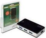 Digitus DA-70231 USB 3.2 Gen 1 Hub mit 4 USB-A Ports in Schwarz und Silber - Bild 3