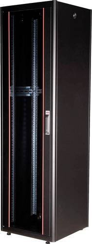 Roline Netzwerkschrank 19 Zoll Schwarz B/H/T: 60 x 201 x 60 cm - Bild 1