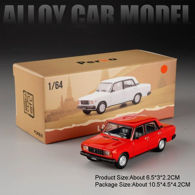 GAZ-12ZIM LADA 2101 2105, Spielzeugauto, 1:64, Metallkarosserie, ab 14 Jahren - Bild 1