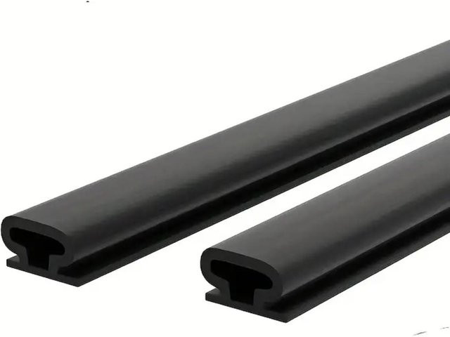 Selbstklebendes Dichtungsprofil in D-Form von Yiran toy 1 zur Schalldämmung für Fenster und Türen, Farbe: Schwarz - Bild 1