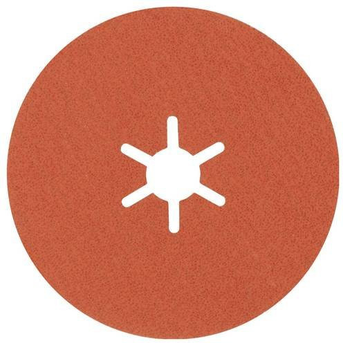 Bosch Flap Disc Fiberscheibe für Metall in Orange, Durchmesser: 100 mm, Körnung: 80, 25 Stück - Bild 1