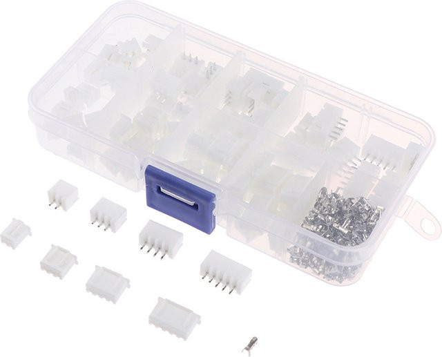 JST-XH Kit mit 2/3/4/5 Pin XH2.54mm Terminal Gehäuse PCB Header Draht Anschlüsse in Weiß - Bild 1