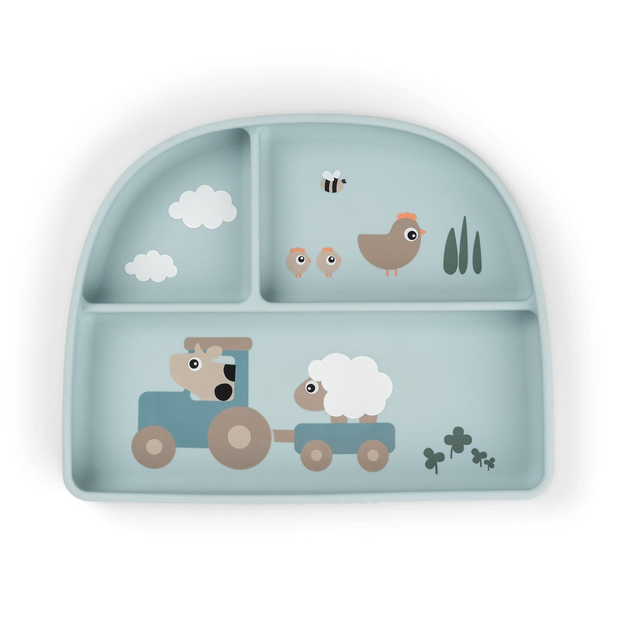 Done by Deer Stick&Stay Silikon Fachteller Tiny Farm in Blau - Bild 1
