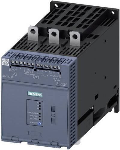 Siemens Sanftstarter 3RW5055-6TB14 in Grau, Motorleistung 75kW bei 400V und 37kW bei 230V, Nennstrom 143A - Bild 1