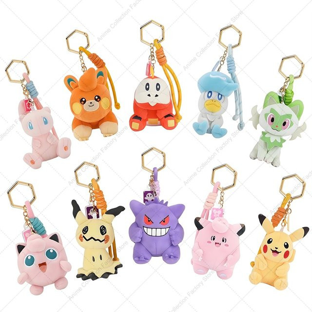 TAKARA TOMY Pokémon Plüschfiguren Umbreon Mimikyu Gengar Snorlax Sprigatito Fuecoco Quaxly Pamo in Mehrfarbig - Bild 1