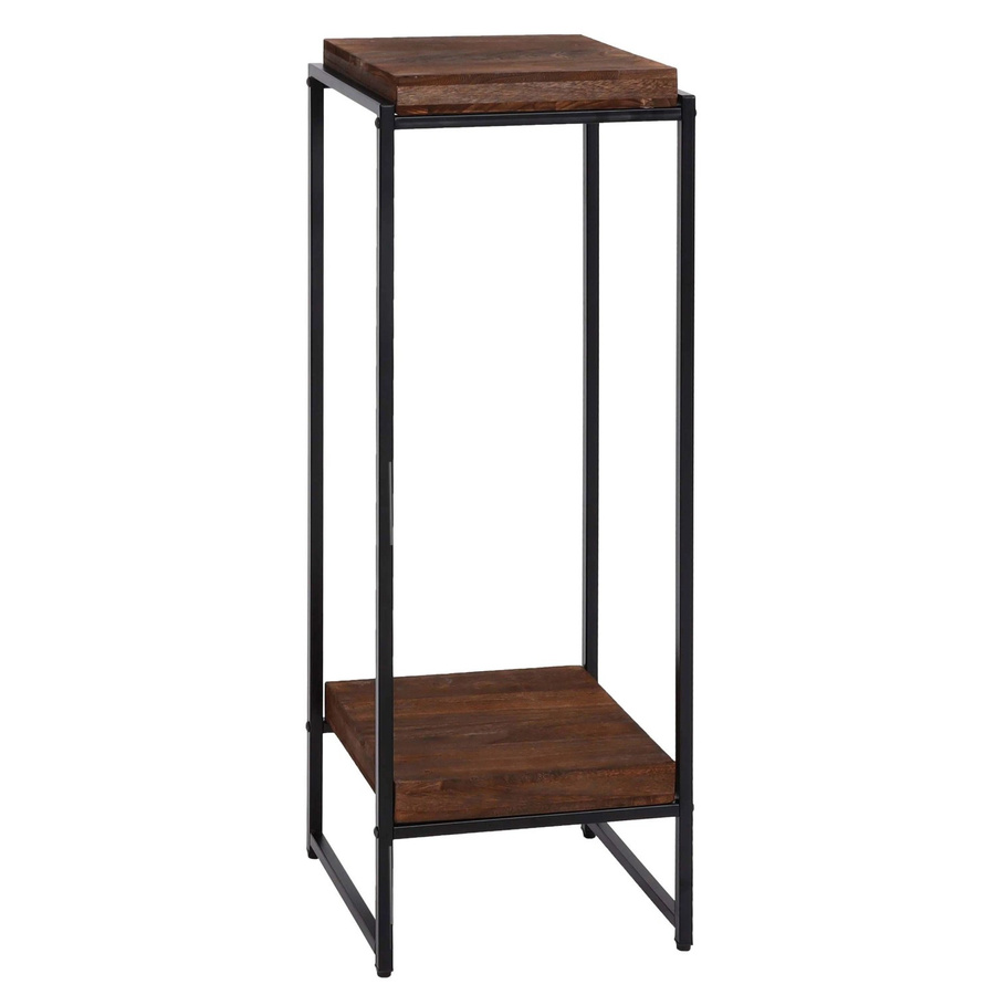 Blumentisch MCW-K71 Beistelltisch und Pflanzregal aus MDF und Metall in Braun, Höhe: 101 cm - Bild 2
