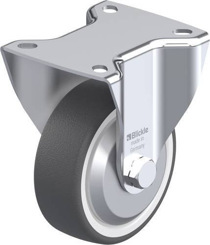 Blickle Bockrolle BK-POTH 100G-1-FA in Grau und Weiß mit 100mm Rad-Durchmesser und 300kg Tragfähigkeit - Bild 1