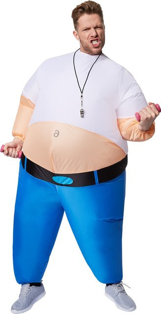 tectake Selbstaufblasbares Kostüm Personal Trainer, Bunt / Mehrfarbig - Bild 1